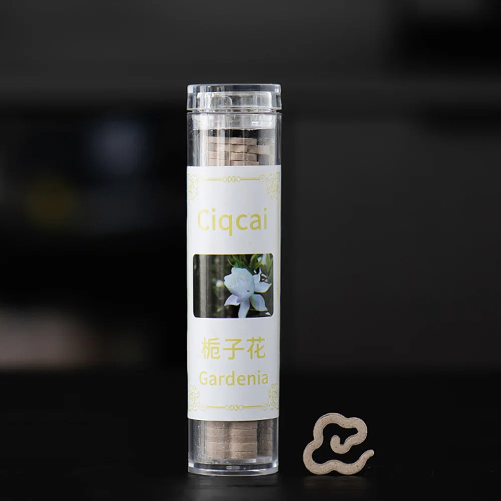 Shaped Mini Incense 42-Pack Tube, Jasmine Lavender Sandalwood Aromatherapy for Yoga & Meditation
