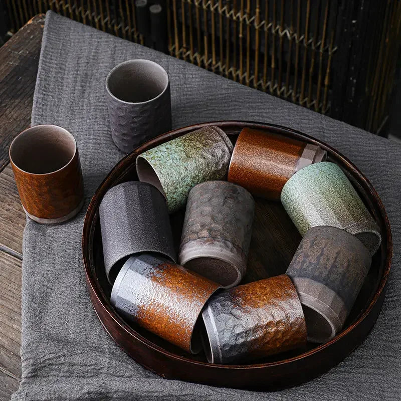 Handmade Stoneware Ceramic Mug – Large Rustic Coffee & Tea Cup, Single Piece