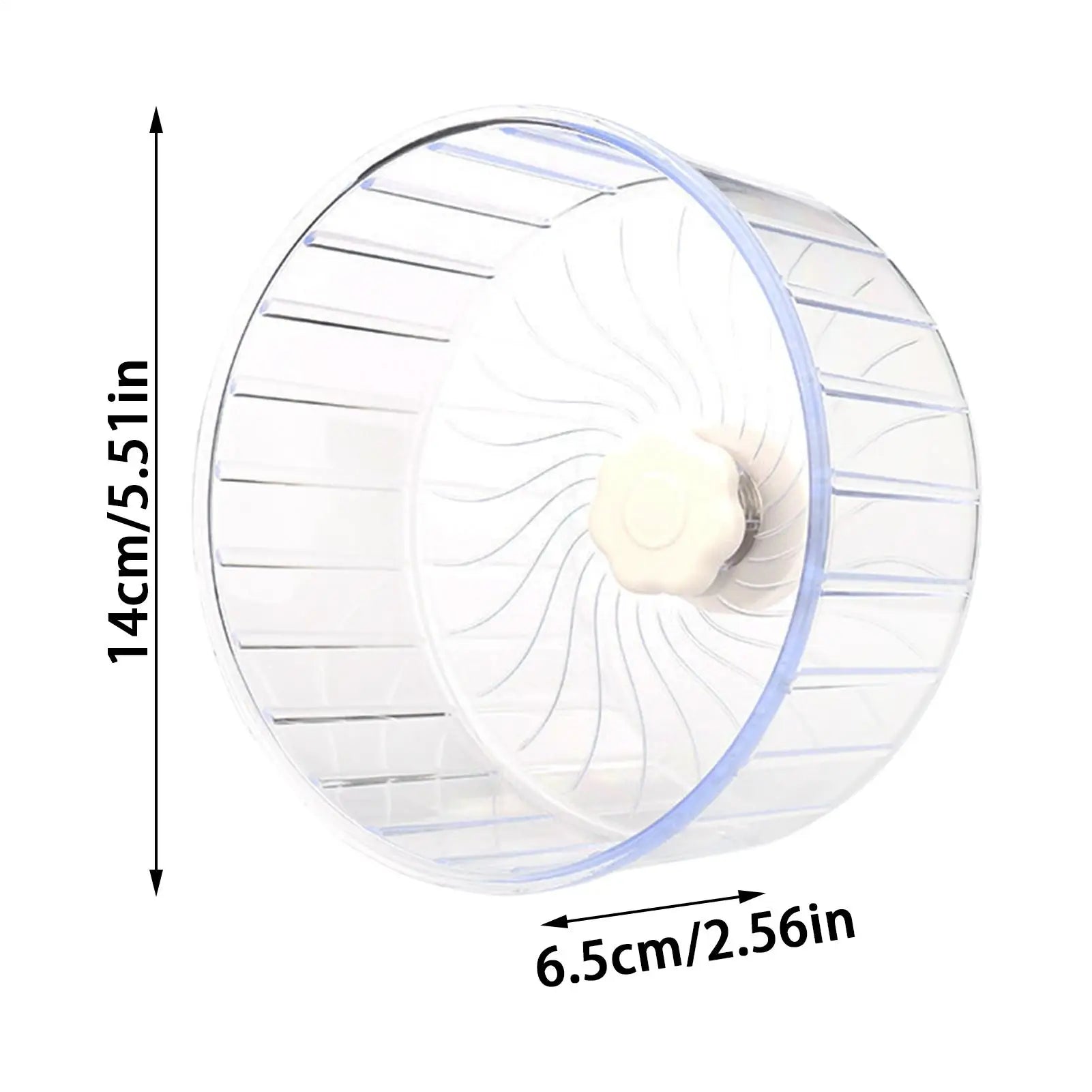 Silent Hamster Wheel 5.5in (14cm) Quiet Double-Bearing Exercise Wheel with Adjustable Stand for Hamsters Gerbils Mice