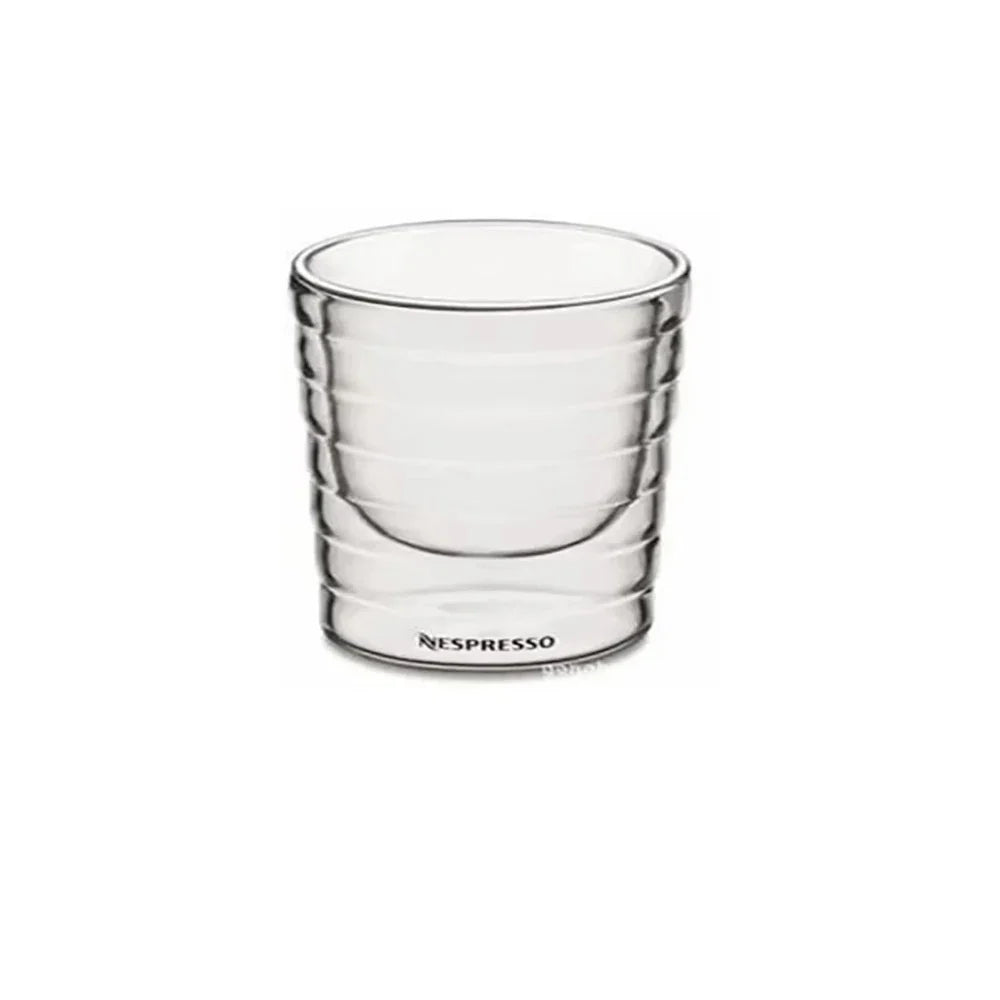 Double Wall Heat-Resistant Glass Coffee & Tea Mug, Clear Insulated Cup — 85ml (3oz) / 150ml (5oz) / 350ml (12oz), Single or 2/4/6 Pack