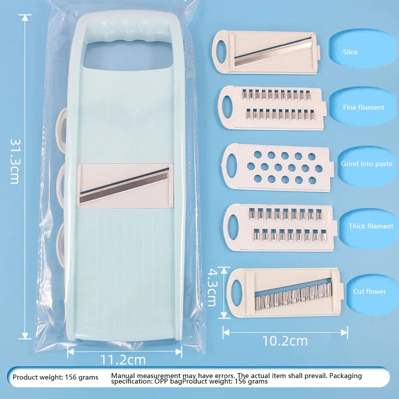 Multifunctional Vegetable and Fruit Slicer – Manual Food Grater, Potato Chopper & Veggie Dicer
