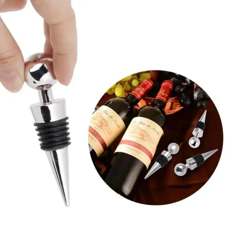 Reusable Plastic Wine Bottle Stoppers Vacuum Twist Champagne Stopper Leakproof Bar Accessory (1/5/12 Pack)