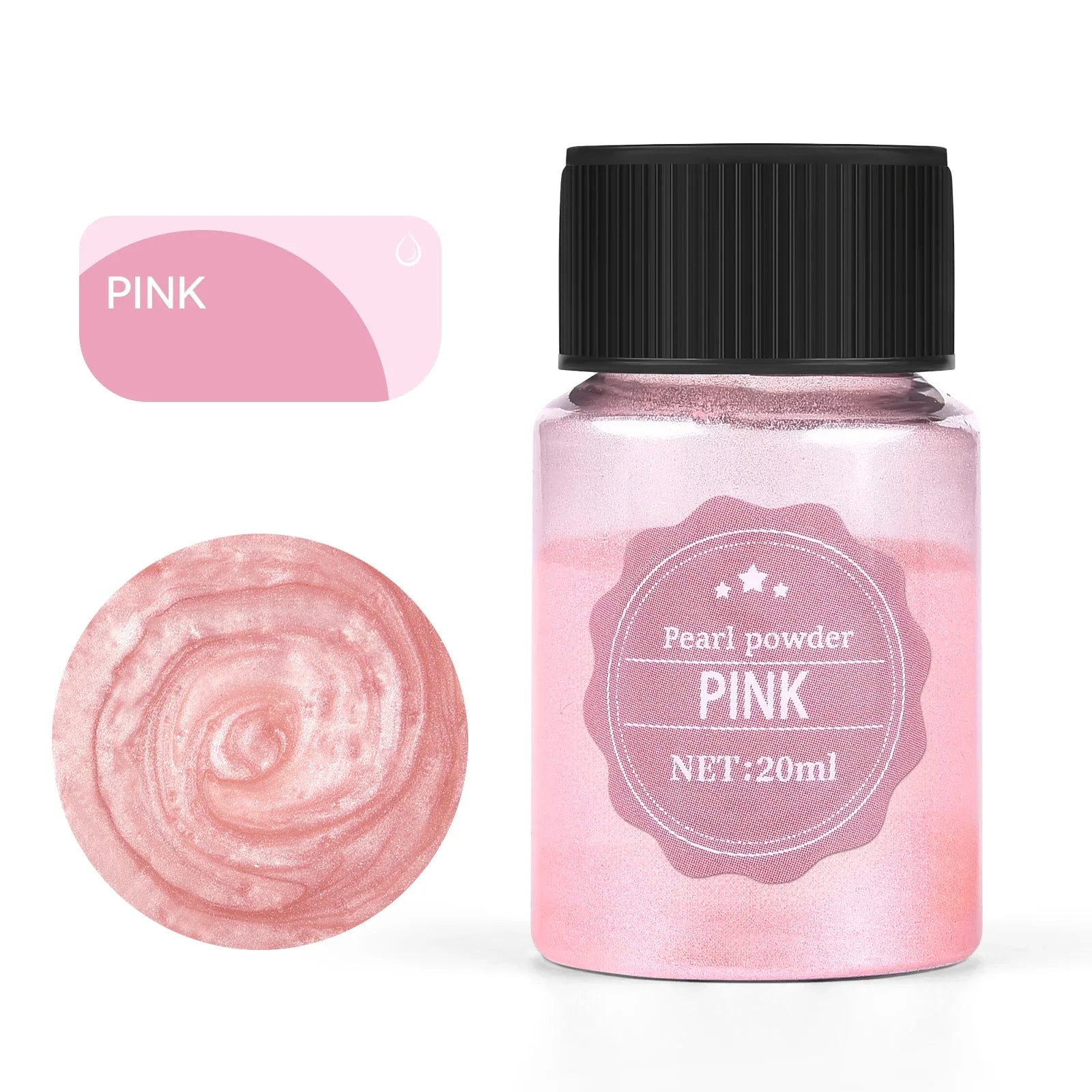 20ml (0.68 fl oz) Pearlescent Mica Powder - Pearl Pigment for Resin, Jewelry, Candles & Nail Art