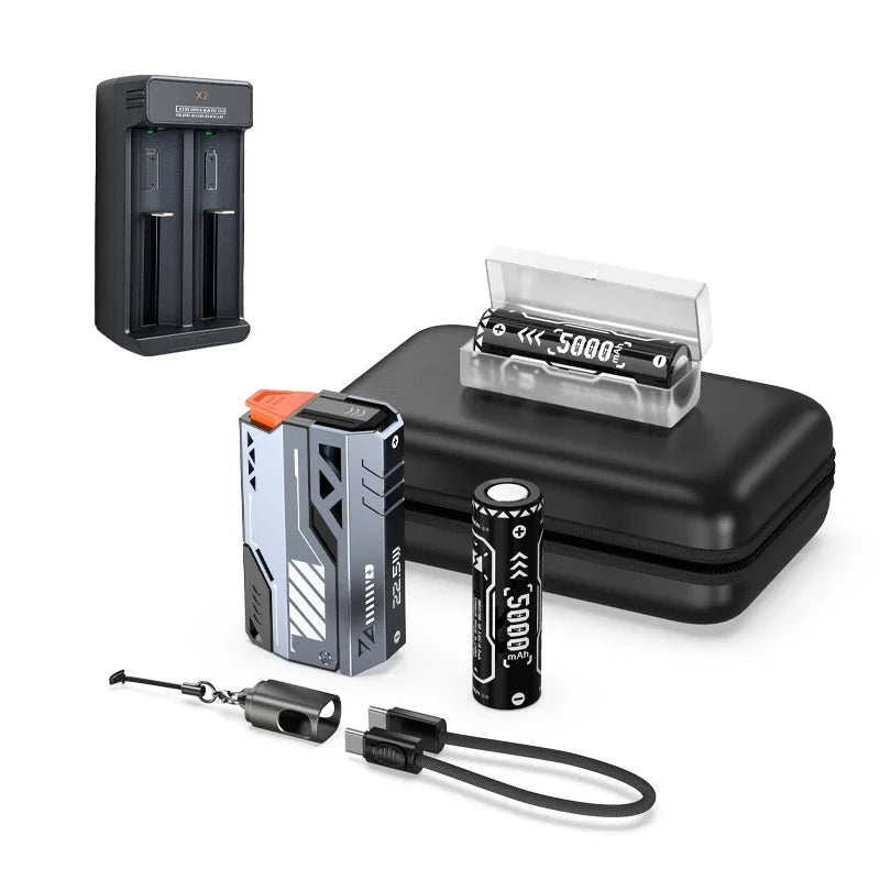 20000mAh Portable Power Bank 22.5W Fast Charge Removable Battery Pack with USB-C & Micro USB