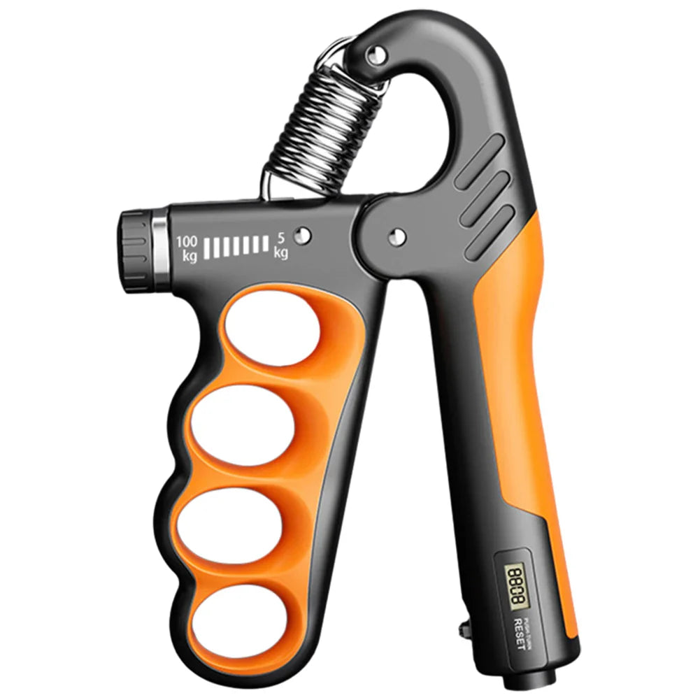 Adjustable 5-100KG Grip Strength Trainer with Electronic Counter, Wrist Expander Hand Gripper for Muscle Building & Recovery