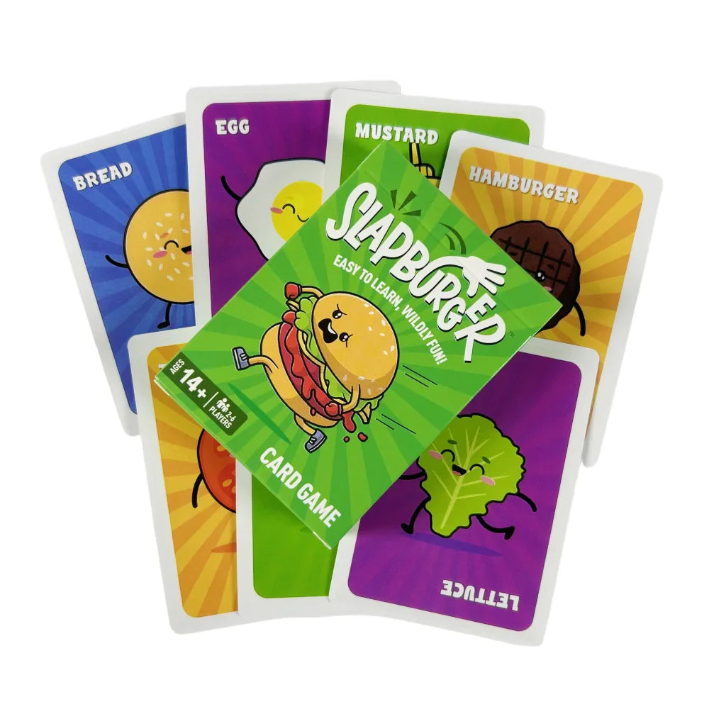 Fast Slap Family Card Game – Party Card Game Deck for 2-6 Players