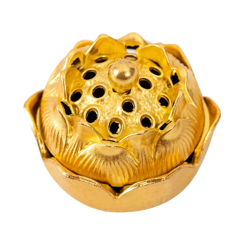 Auspicious Cloud Alloy Incense Burner with 42-Pack Agarwood & Sandalwood Fragrance Tablets Non-Stick Aromatherapy Pan