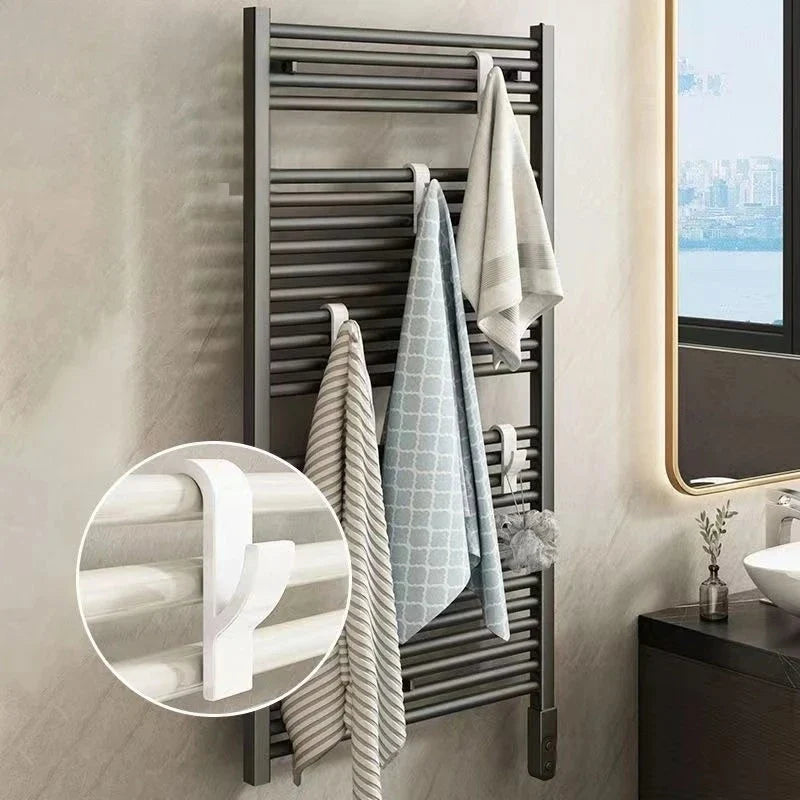 Bathroom Heated Radiator Towel Hooks — Rail Hangers & Clips for Towels, Scarves & Clothes