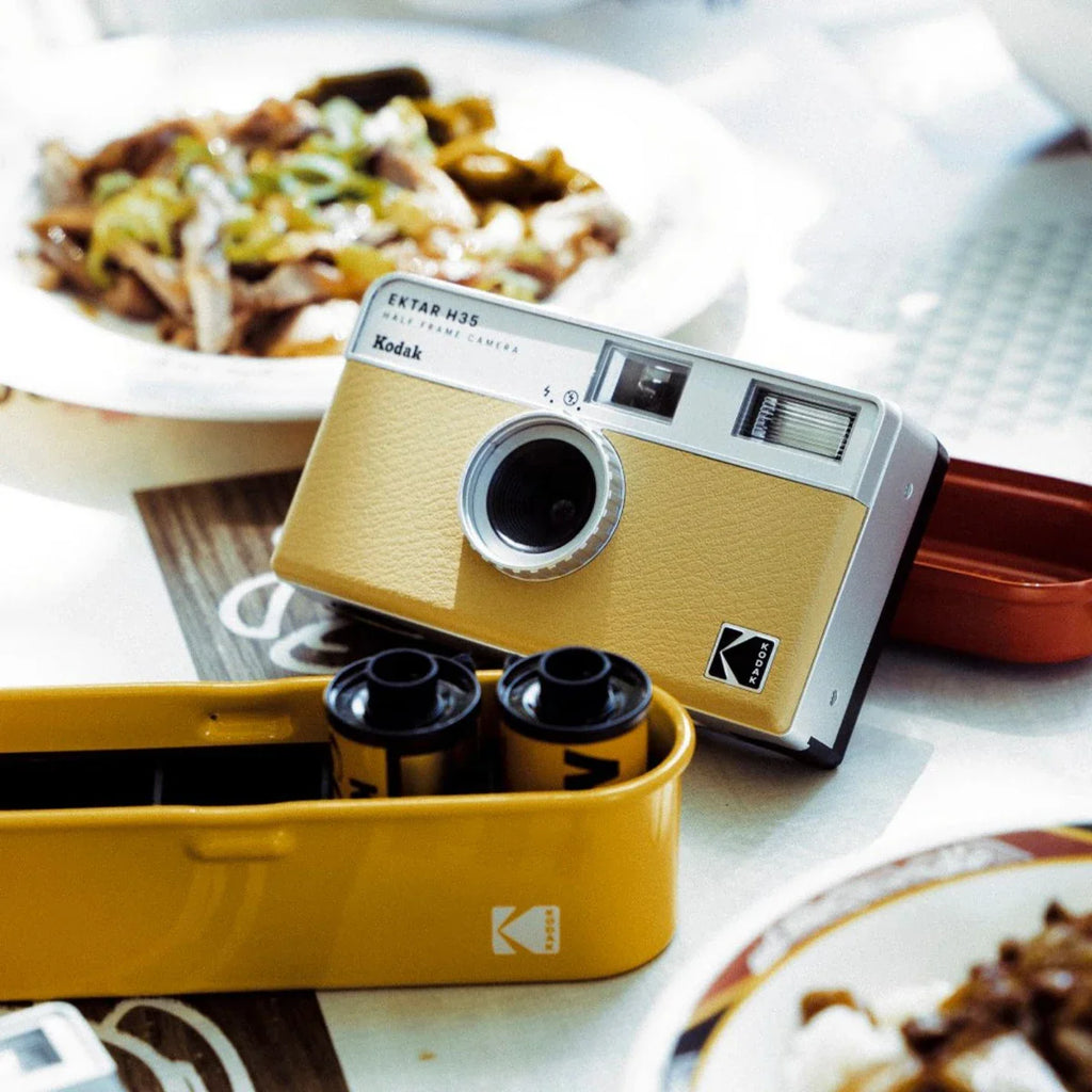 Half Frame 35mm Film Camera with Built-In Flash — Compact Pocket Film Camera, Film-Saving, Lightweight, 4 Colors