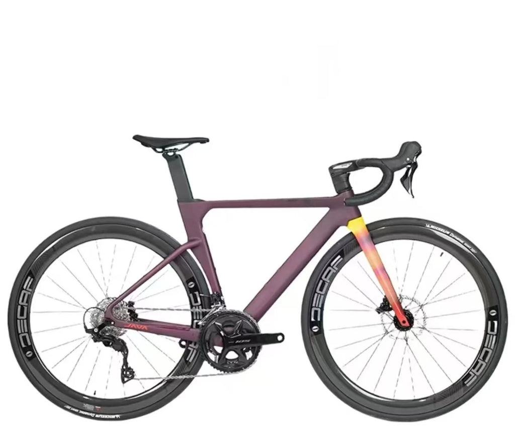 Carbon Fiber Road Bike 24-Speed Hydraulic Disc Brakes Racing Bicycle 700C Compatible with Popular Road Groupsets