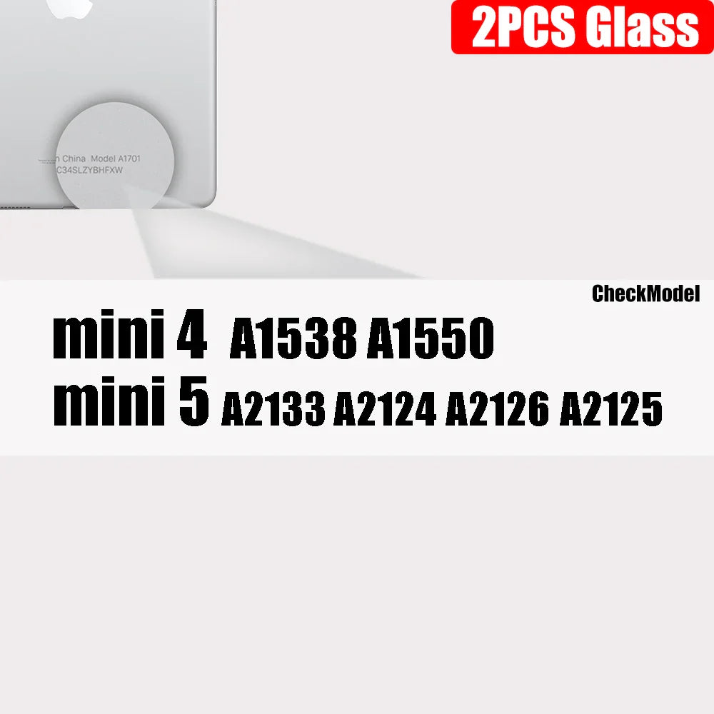 2-Pack Tempered Glass Screen Protector for iPad — Clear, Anti-Fingerprint, Case-Friendly — Fits 11-inch (27.9 cm), 10.5-inch (26.7 cm), 9.7-inch (24.6 cm), Air, Mini & Most iPad Models