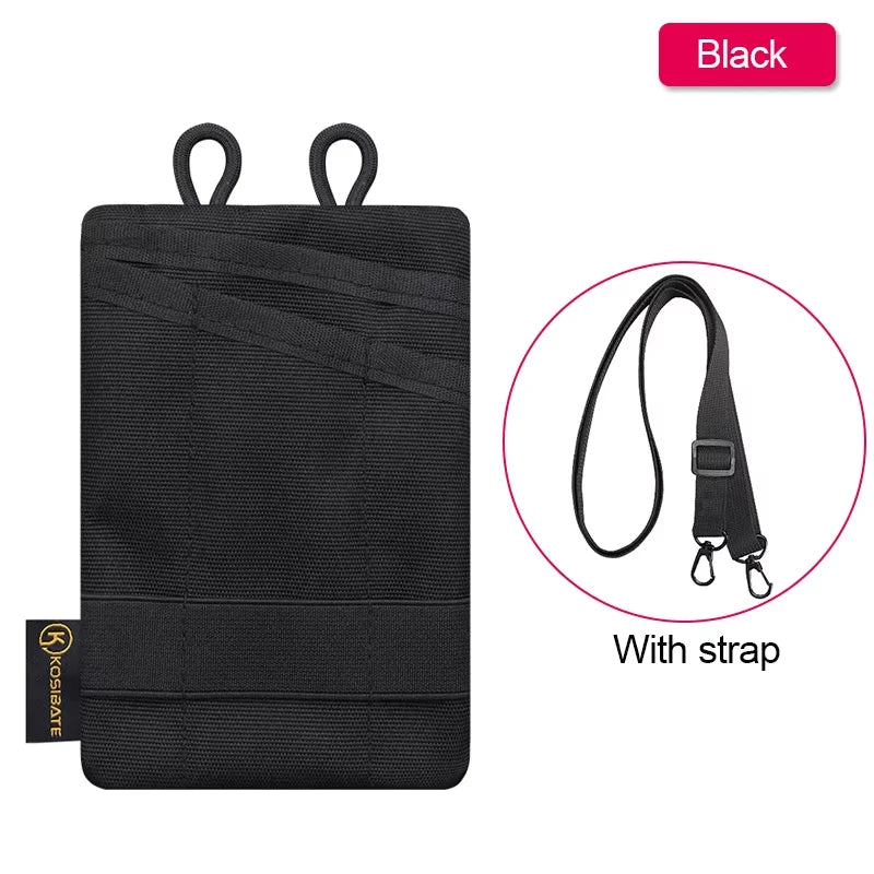 Mini Tactical EDC Waist Pouch Canvas Belt Bag - Card, Key & Coin Organizer 5.7 x 3.7 in (14.5 x 9.5 cm)