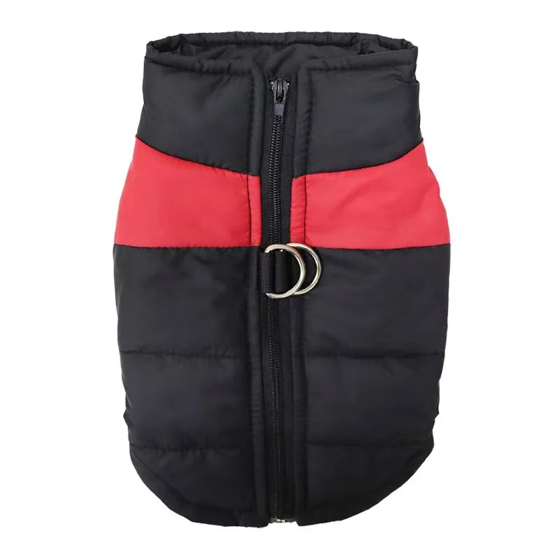 Waterproof Padded Dog Coat – Warm Winter Vest Jacket with Zipper for Small, Medium & Large Dogs