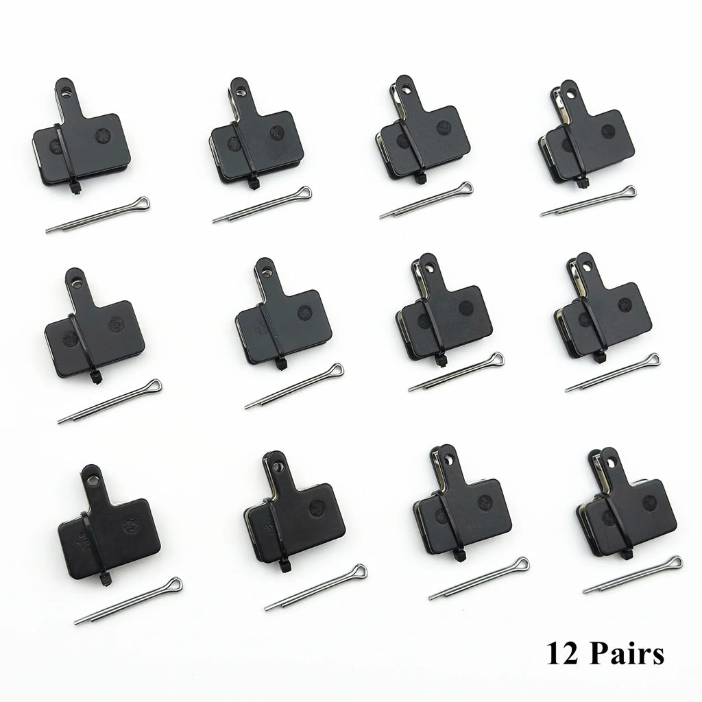 2/4/12-Pair Hydraulic Disc Brake Pads for Mountain Bikes — Resin, Semi-Metal & Ceramic Options