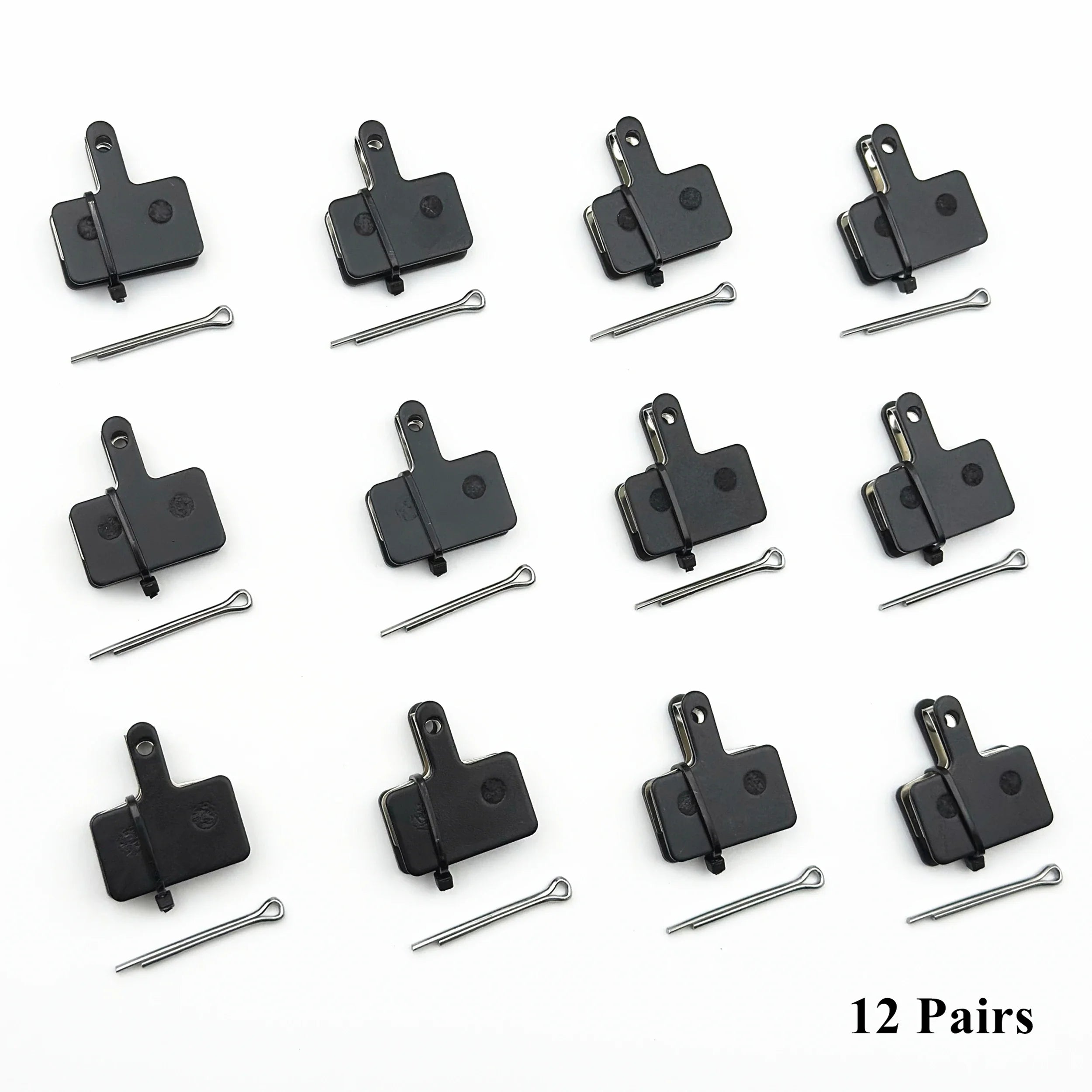 2/4/12-Pair Hydraulic Disc Brake Pads for Mountain Bikes — Resin, Semi-Metal & Ceramic Options