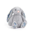 Bonnie Rabbit Plush Toy with Floral Ears - 12.2in (31cm) Kawaii Stuffed Pillow Cushion for Kids & Room Decor