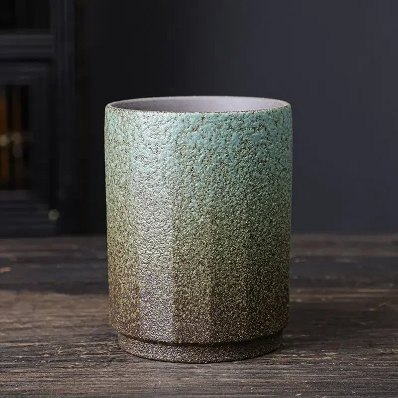 Handmade Stoneware Ceramic Mug – Large Rustic Coffee & Tea Cup, Single Piece