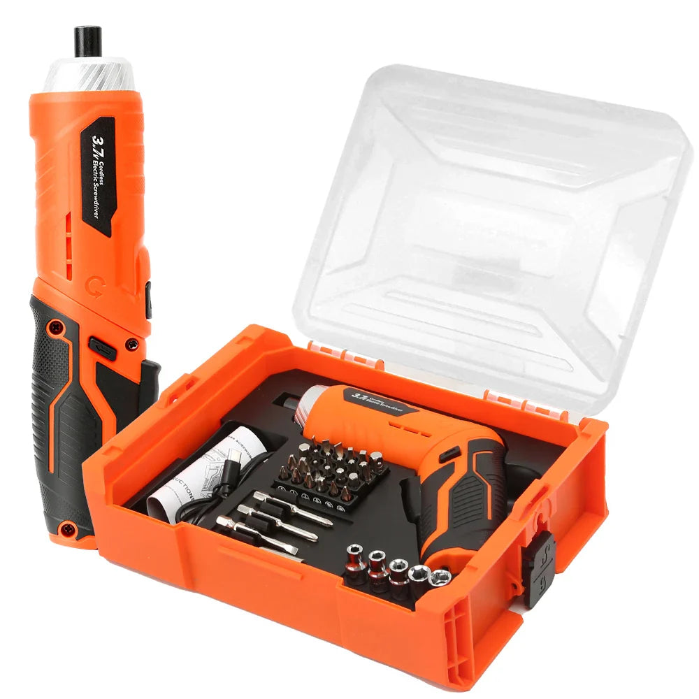 28/62-in-1 Precision Electric Screwdriver Kit — Rechargeable Cordless Mini Repair Tool Set for Phones, Laptops & Electronics