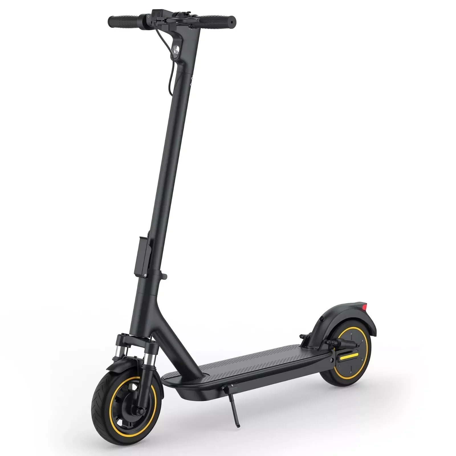 Folding Electric Scooter – 10-Inch Tires (25 cm), 500W Motor, 42V 14.5Ah Battery, 22 MPH (35 km/h) Top Speed, 28 Mile (45 km) Range, Dual Suspension