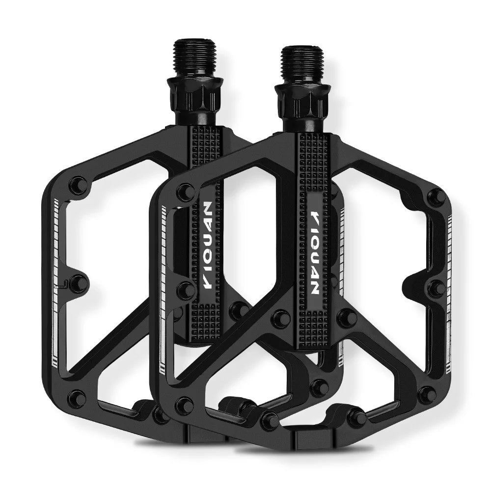 Aluminum Alloy Mountain & Road Bike Pedals – Ultralight Anti-Slip MTB Pedals with Double DU Bearings and Widened Pin Platform