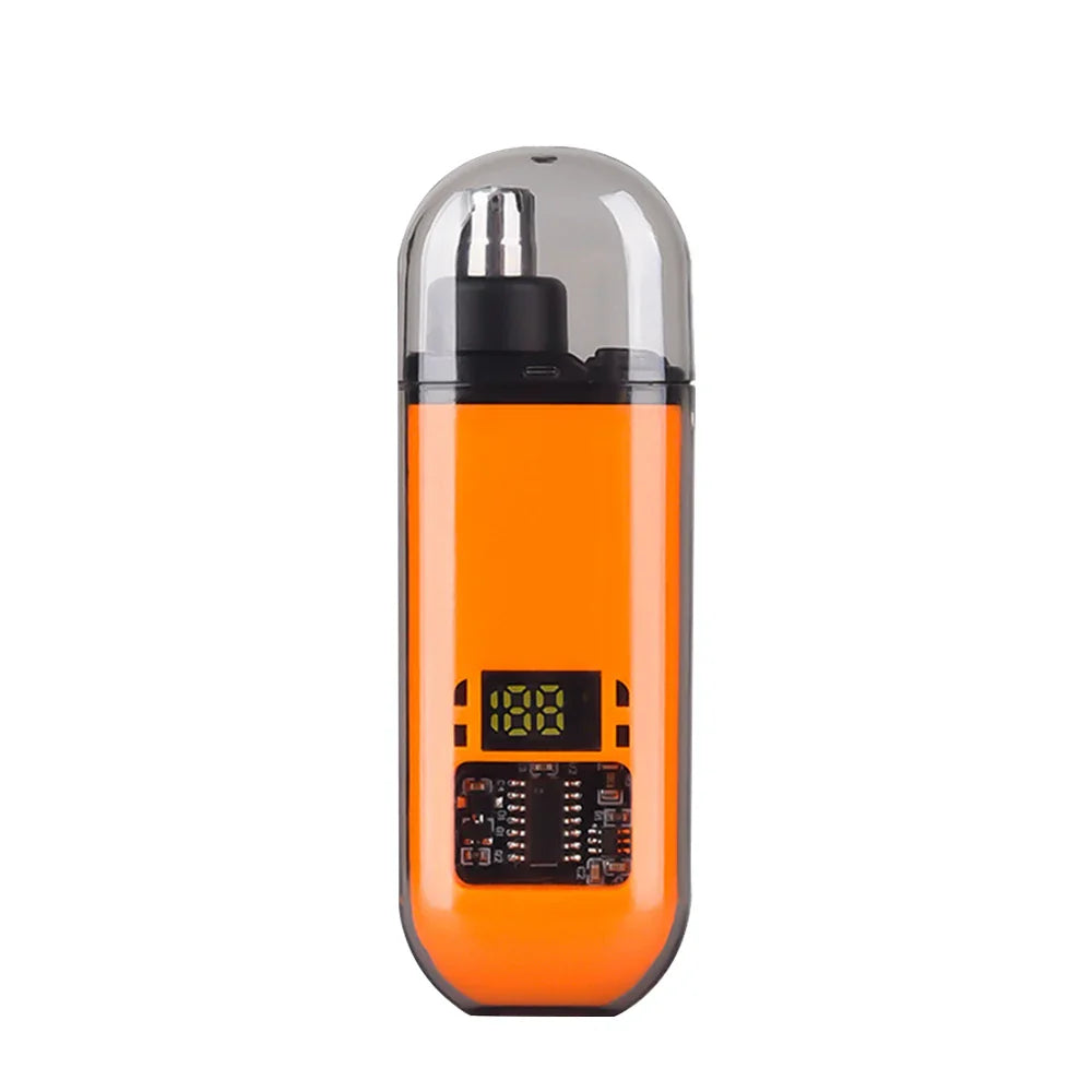 USB Rechargeable Mini Nose Hair Trimmer – Portable Electric Nose & Ear Hair Remover with LED Display, IPX7 Waterproof