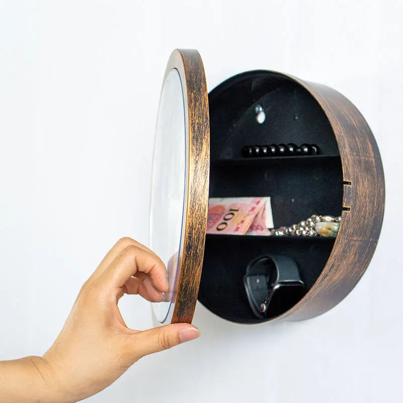 Hidden Stash Wall Clock Safe — Silent Decorative Clock with Concealed Compartment for Cash, Jewelry & Keys