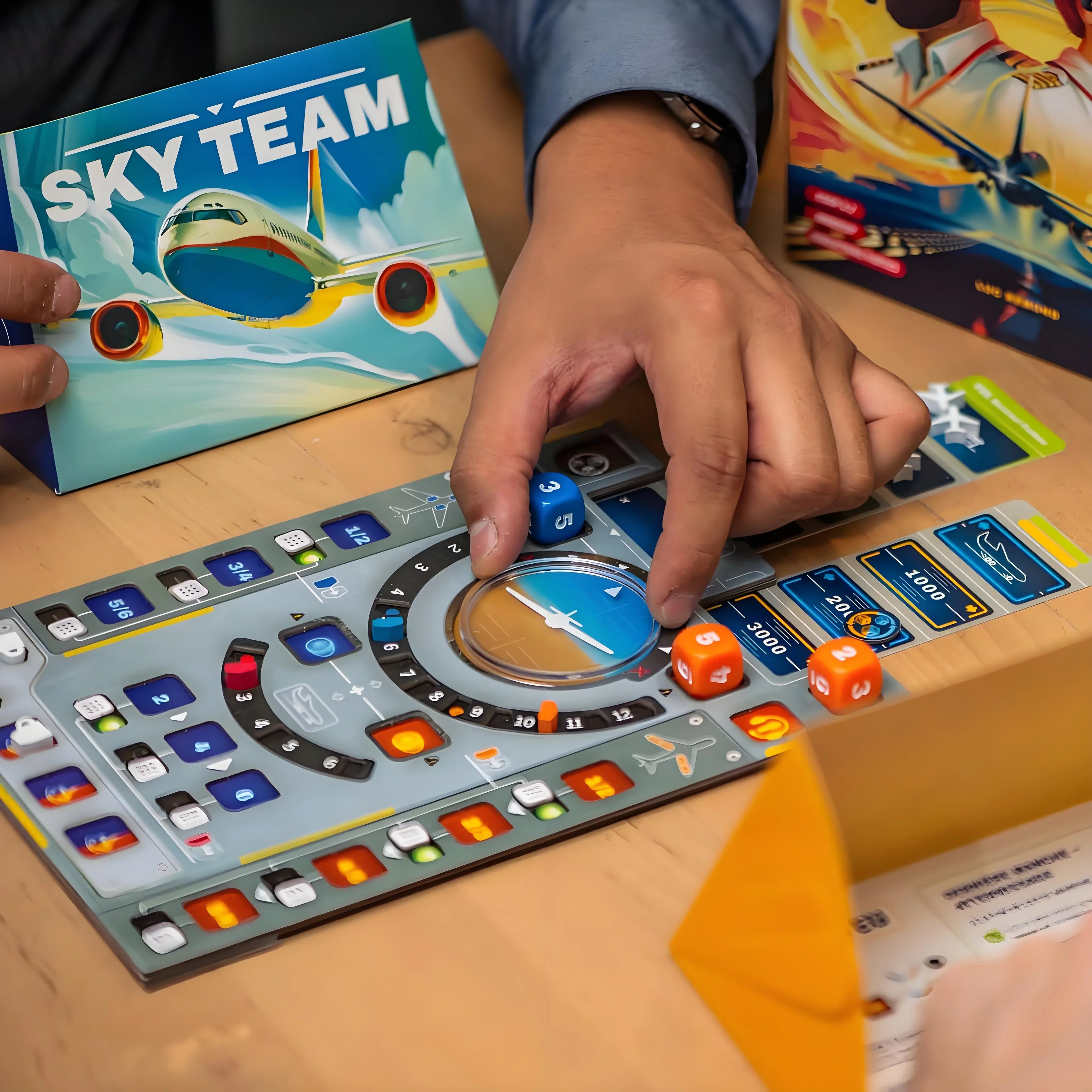 Sky Team Cooperative Board Game - 2-Player Strategy Game to Land the Plane, 20-Min Fast Play for Teens & Adults 14+
