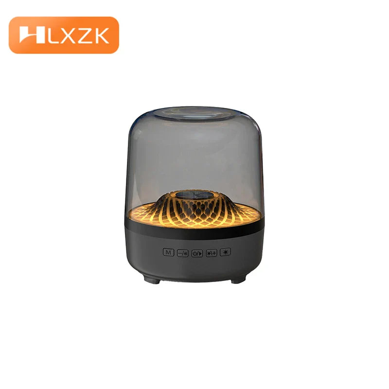 Portable Bluetooth 5.3 Speaker — Hi‑Fi Deep Bass with LED Ambient Light, USB/TF/AUX for Android & iOS