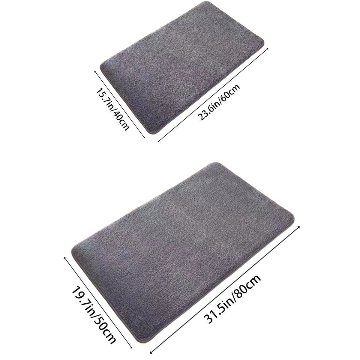 Coral Velvet Super Absorbent Bath Mat – Non-Slip Quick-Dry Bathroom & Door Mat