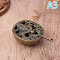 Antique Style Metal Incense Burner Lamp Candle Holder, Conical Aromatherapy Home Decor Gift