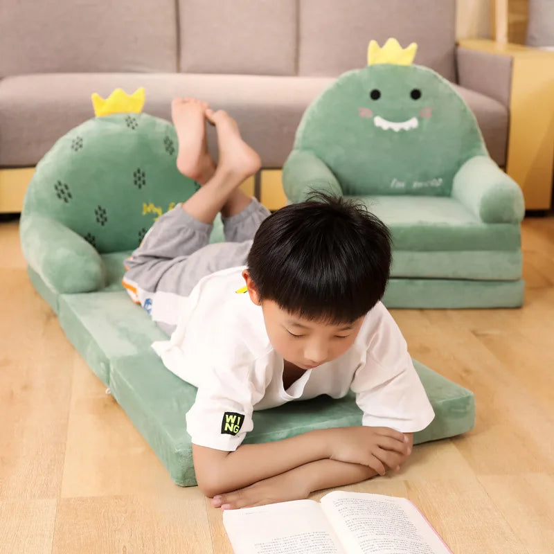 Children's Cartoon Folding Sofa Bed – Princess Toddler Convertible Chair