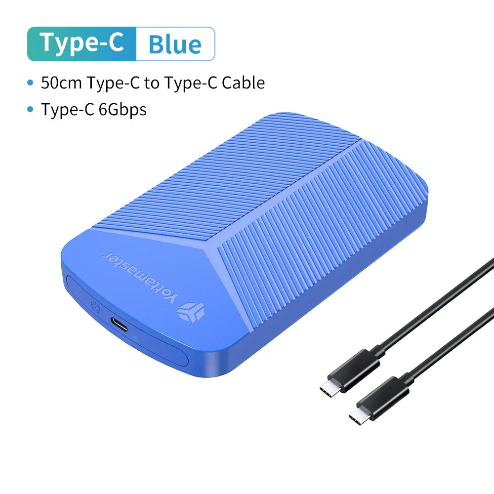 2.5-Inch SATA HDD/SSD Enclosure USB 3.0 UASP 6Gbps Adapter for Windows Mac Linux
