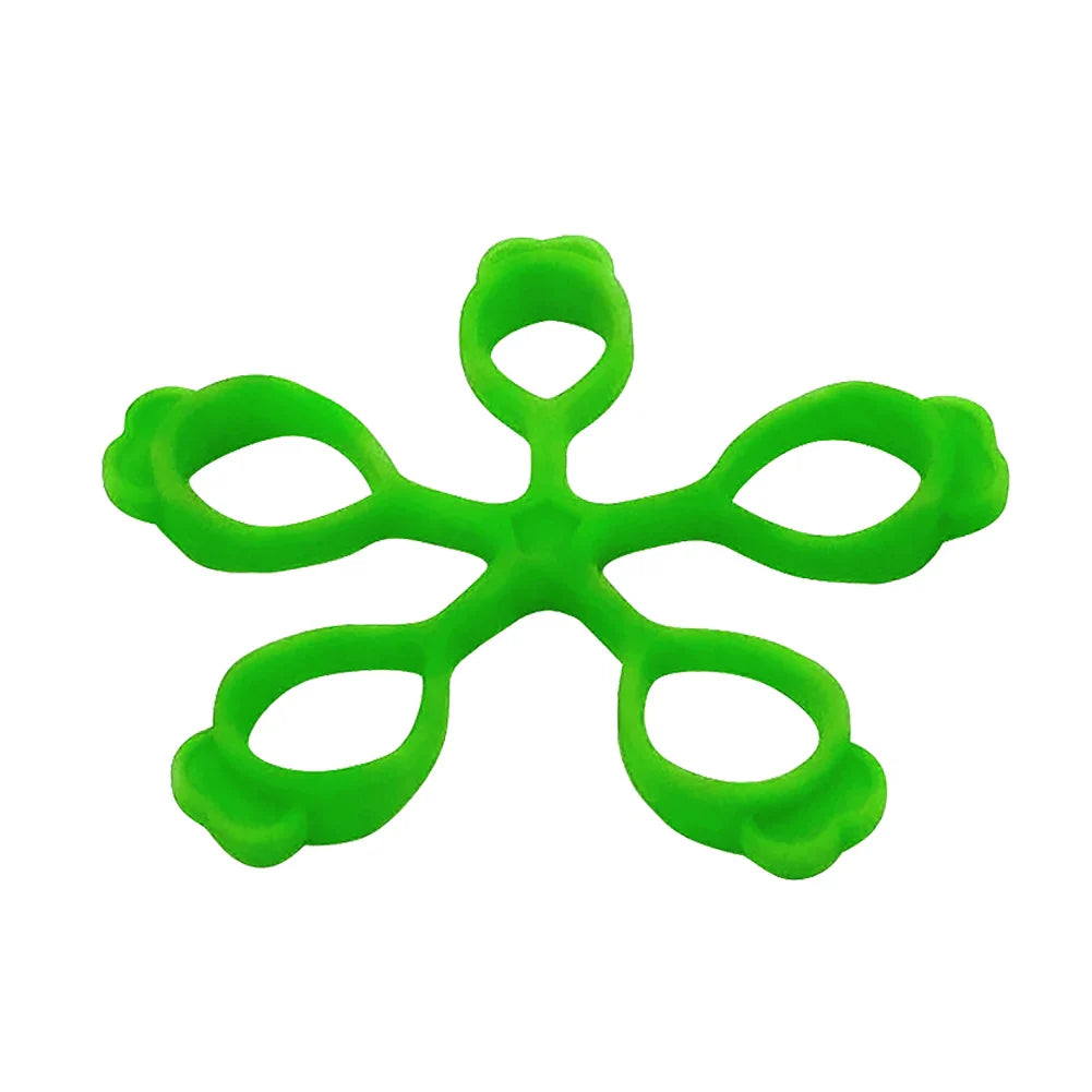 5-Finger Silicone Finger Strengthener Ring – Hand Grip & Finger Exerciser for Rehab, Guitar Practice, Stress Relief