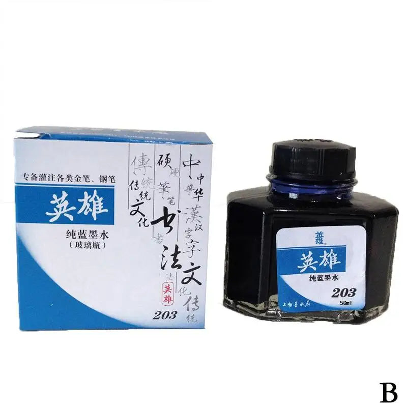 Fountain Pen Ink Refill Bottles – Universal Black & Color Options (20/30/50/75 ml | 0.68–2.54 fl oz)