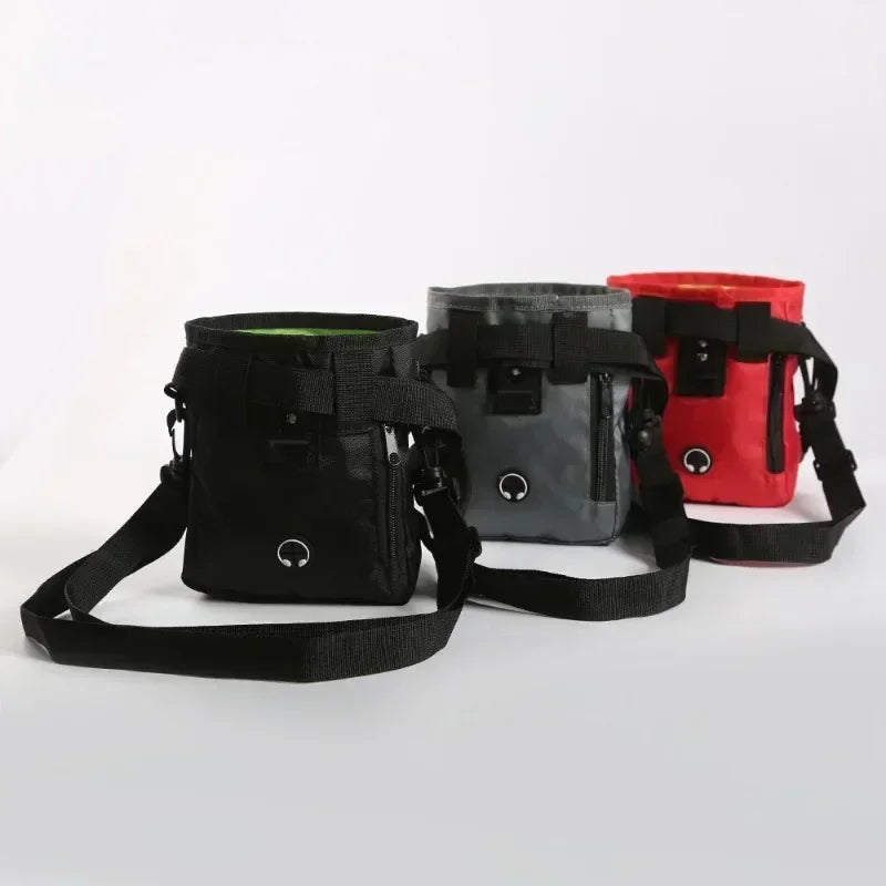 Portable Foldable Dog & Cat Training Treat Pouch Waist Bag – Hands-Free Oxford Snack Carrier (18 x 14 x 6 cm / 7.1 x 5.5 x 2.4 in)