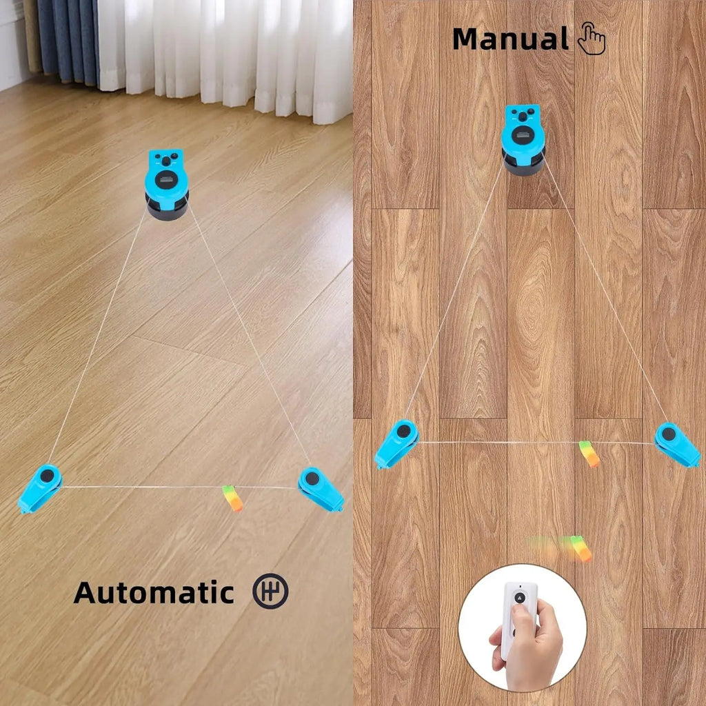 Interactive Cat Wheel Treadmill for Cats Adjustable Speed Indoor Exerciser Simulated Hunting Toy with Remote