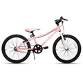 20-Inch (500mm) Kids Mountain Bike – Single-Speed Bicycle for Boys & Girls with Dual Hand Brakes & Kickstand