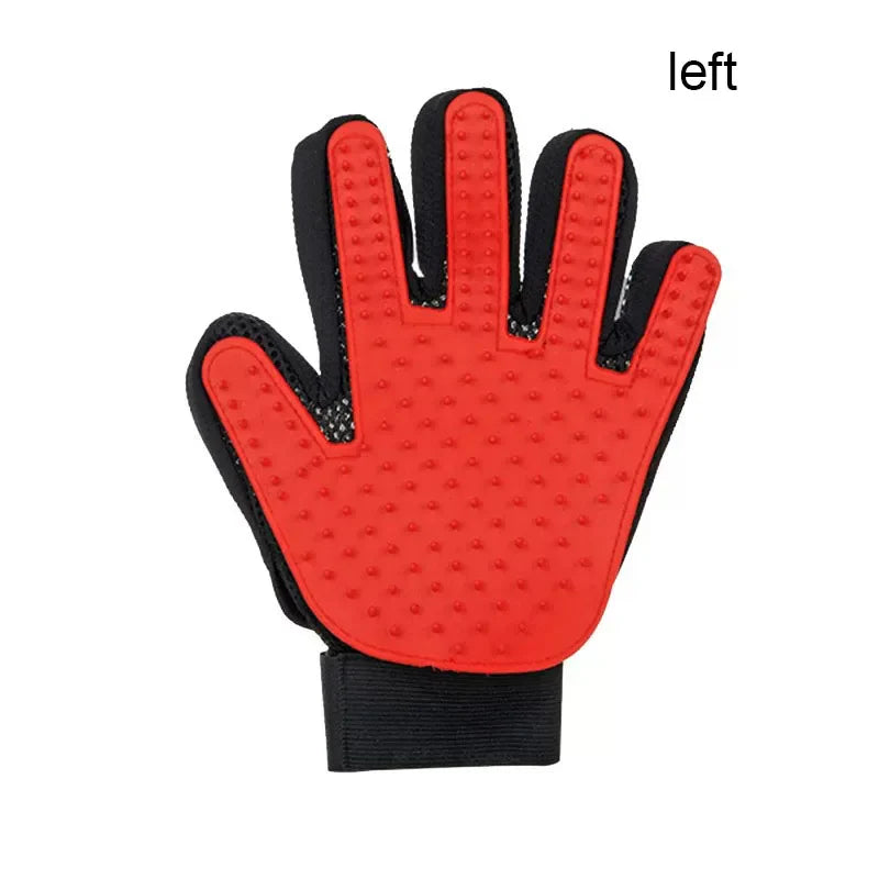 Silicone Pet Grooming Glove – Single Right-Hand Deshedding Brush & Massage Mitt for Dogs & Cats, 16×24 cm (6.3×9.4 in)