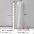Geometric Spiral Long Rod Silicone Candle Mold for Handmade Aroma Candles & DIY Candle Making Supplies