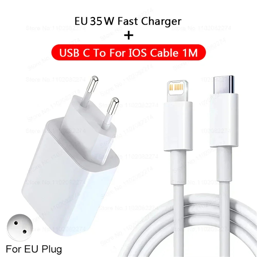 40W USB-C PD Fast Charger for iPhone - Single USB-C Port Rapid Charging
