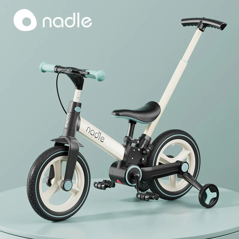 2-in-1 Kids Balance & Pedal Bike — Folding Convertible Bicycle, 12-Inch (30.5 cm) Wheels, Ages 1–6, Unisex