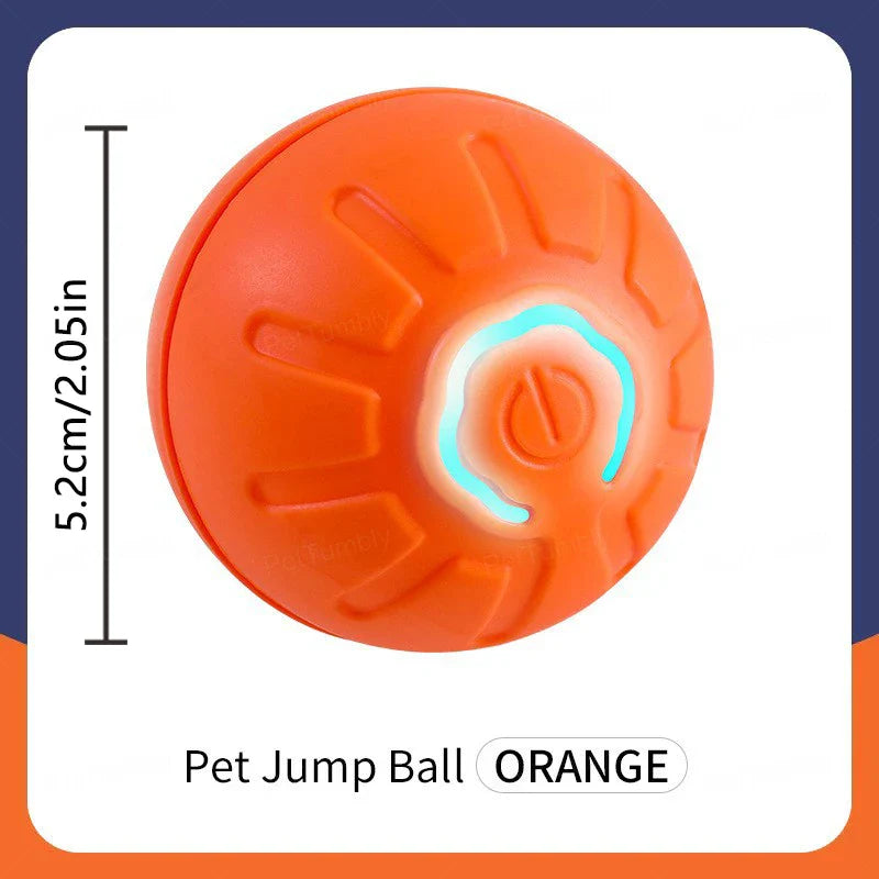 Interactive Rechargeable Pet Ball Toy USB — Automatic Moving Bouncing Ball for Puppies & Kittens, 5.2 cm (2.05 in)