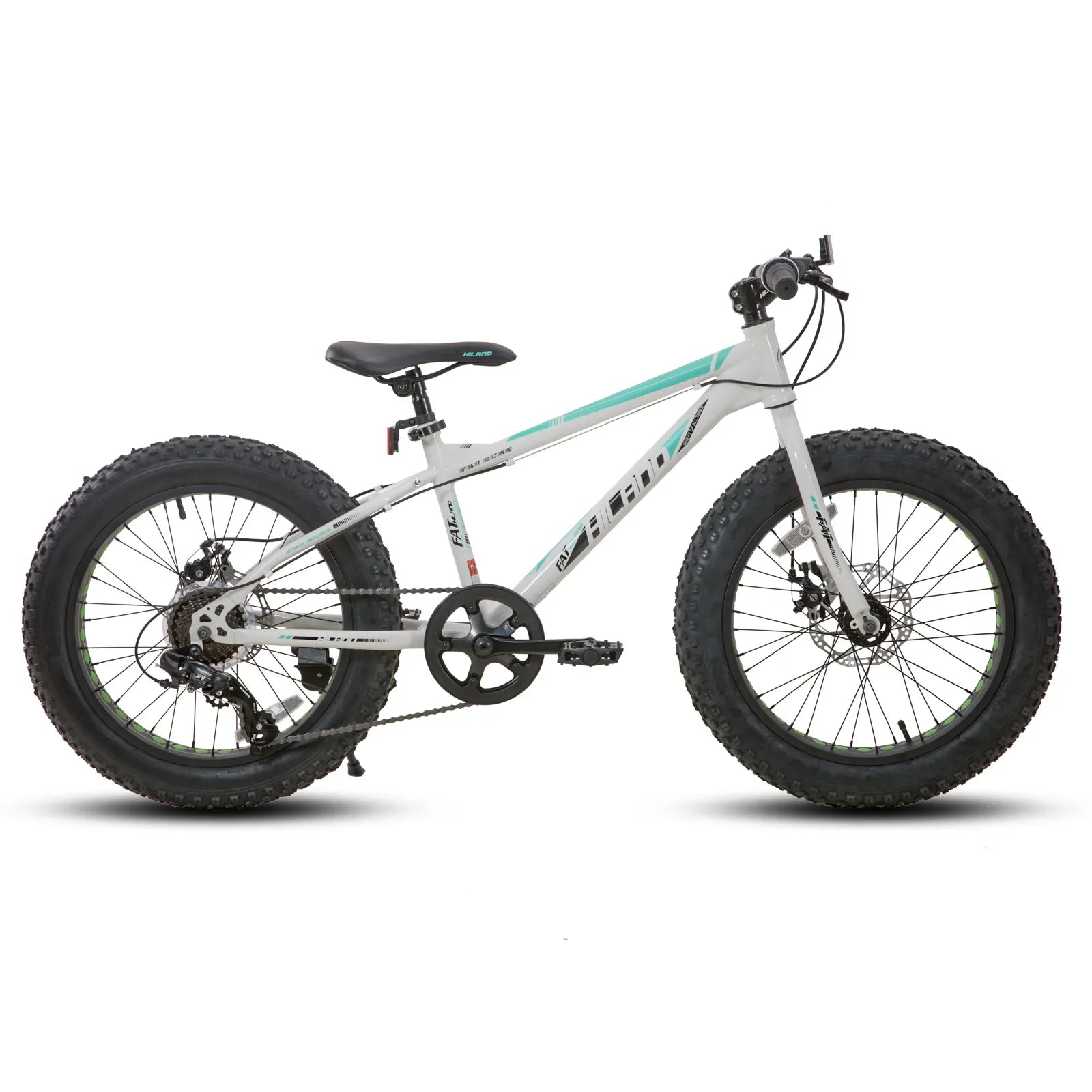20-Inch (500mm) Kids Fat Tire Mountain Bike – 7-Speed, Dual Disc Brakes, Ages 5+