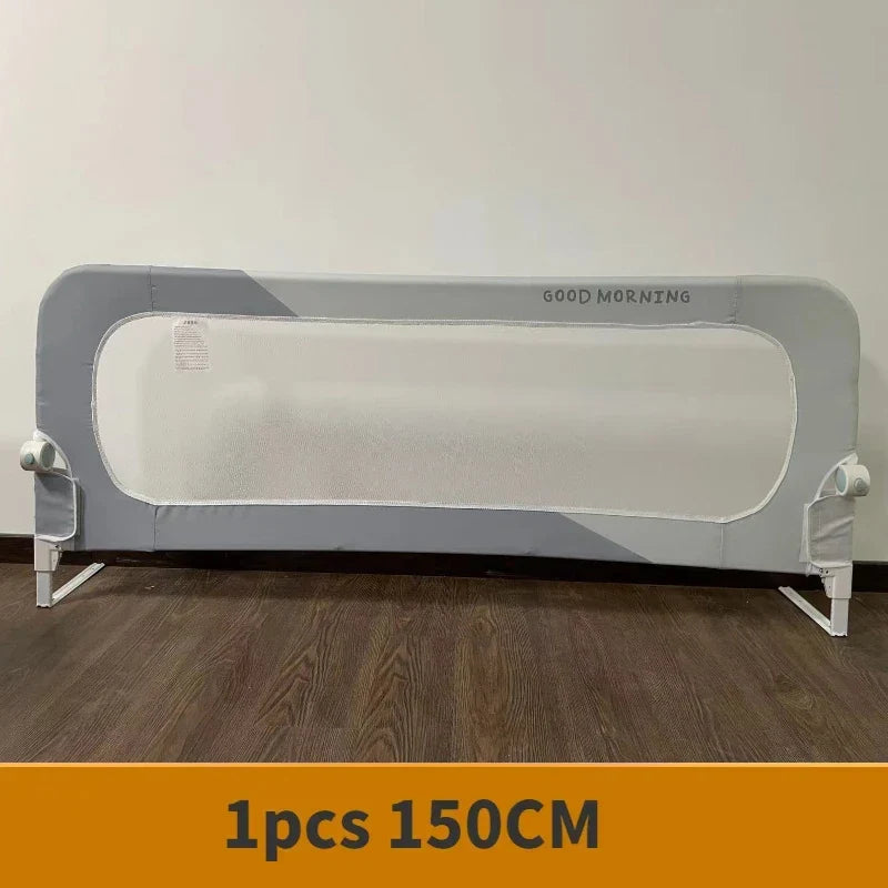 Foldable Baby Bed Rail Guard – Anti-Fall Safety Barrier for Infants & Kids, 150/180/200 x 70 cm (59/71/79 x 27.6 in)