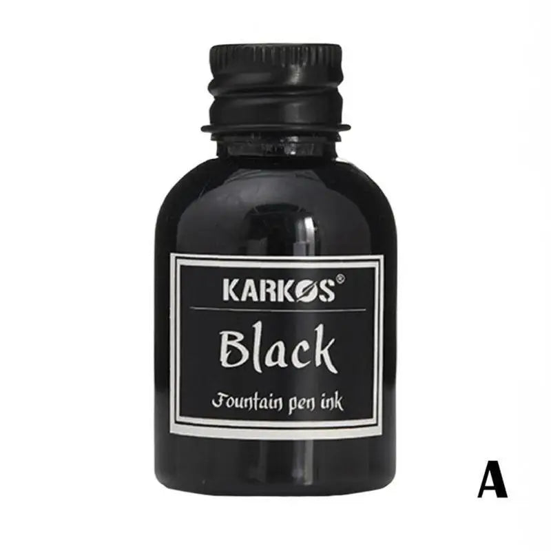 Fountain Pen Ink Refill Bottles – Universal Black & Color Options (20/30/50/75 ml | 0.68–2.54 fl oz)