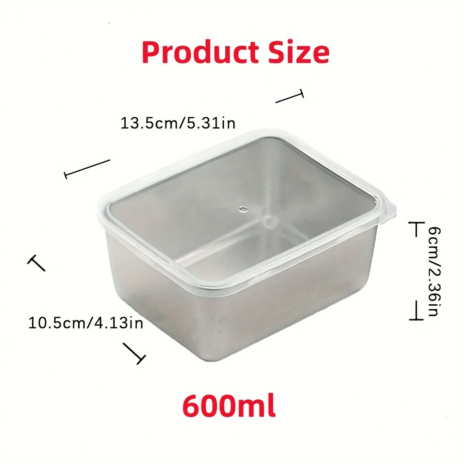 6-Piece Stainless Steel Food Storage Containers Set - Leakproof Stackable Reusable Meal Prep Containers for Camping, Picnics & School