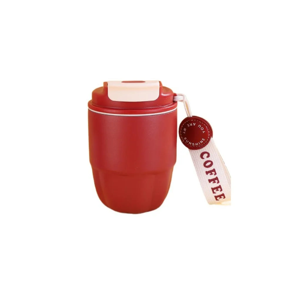 Mini Stainless Steel Vacuum Insulated Coffee Mug 260ml (8.8 fl oz) Portable Pumpkin Travel Mug