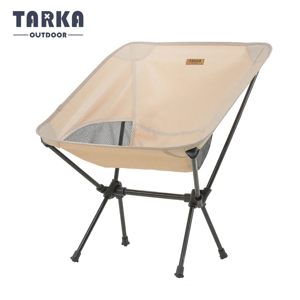 Ultralight Foldable Camping Chair – Portable Backpacking Moon Chair for Beach, Picnic & Fishing (900 g / 2.0 lb, 1-Pack)