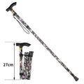 Adjustable Telescopic Trekking Poles — 5-Section Folding Hiking & Walking Stick with T-Handle and Rubber Tip, 82–92 cm (32–36 in)