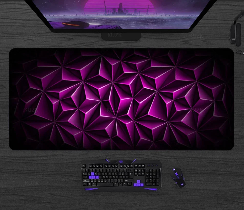Large Gaming Mouse Pad Desk Mat XL Extended Keyboard & Mouse Pad — 30x80 / 40x90 / 50x100 cm (11.8x31.5, 15.7x35.4, 19.7x39.4 in)